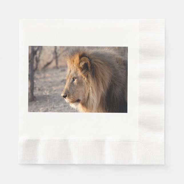 Lion Portrait Napkin (Front)