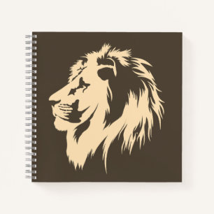 Lion Portrait (sand)  Notebook