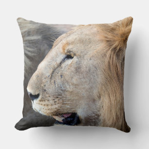 Lion Portrait Throw Pillow