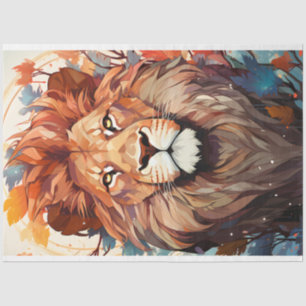 Lion Portrait Tissue Paper