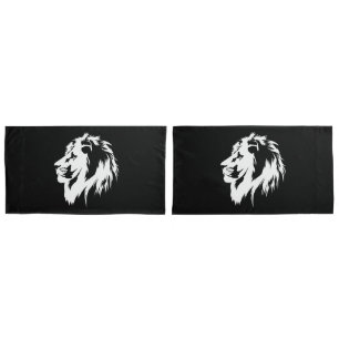 Lion Portrait (white) Pillowcase