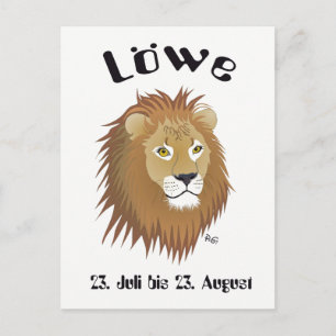 lion postcard