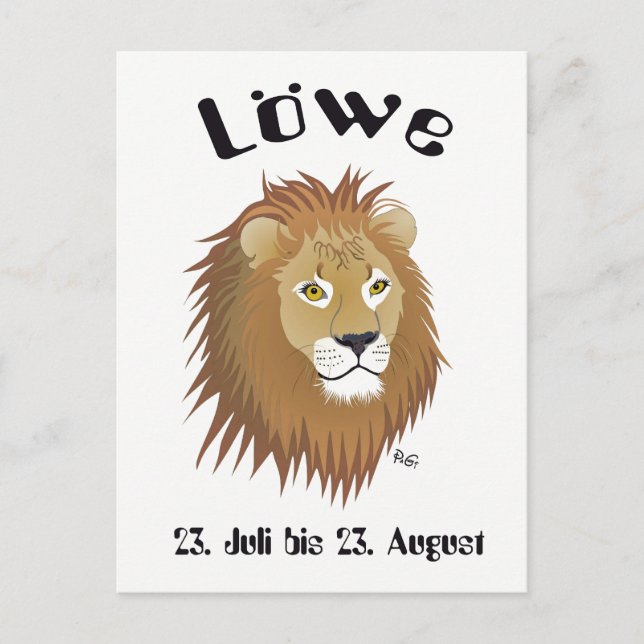 lion postcard (Front)