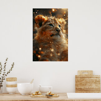 Lion Poster, Print, Value Poster Paper Custom