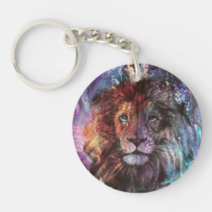 Lion pour peinture Porte - clé acrylique