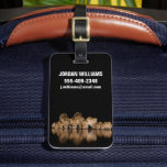 Lion Pride Drinks at the Water Hole at Night Luggage Tag<br><div class="desc">Africa,  East Africa,  Kenya,  Great Rift Valley,  Olkirimatian Conservancy,  lion,  Panthera leo.  A lion pride drinks at the water hole at night.</div>