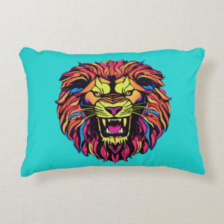 Lion printed Accent Pillow