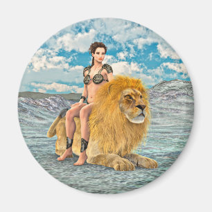 Lion Queen Fantas Magnet