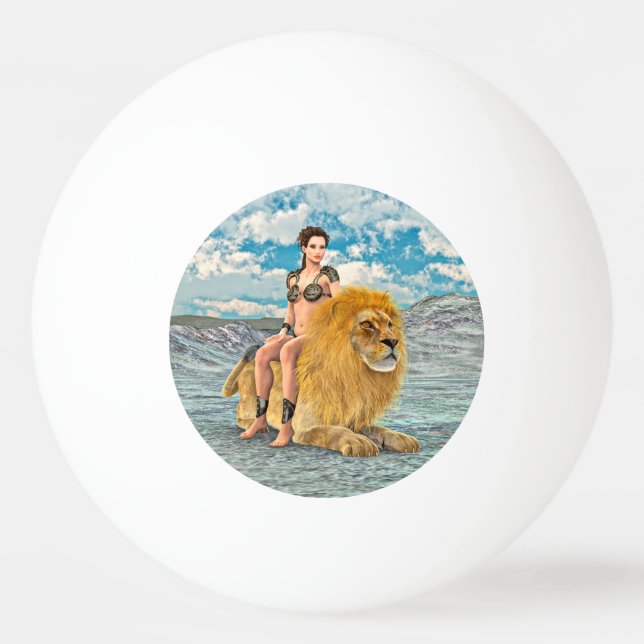 Lion Queen Fantas Ping Pong Ball (Front)