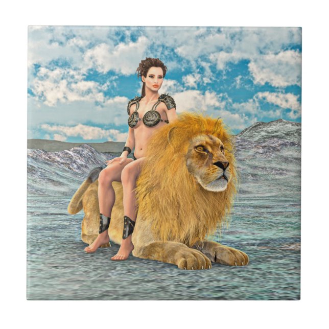 Lion Queen Fantas Tile (Front)