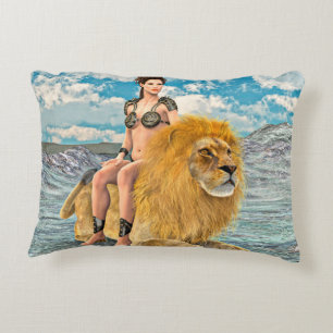 Lion Queen Fantasy Accent Pillow