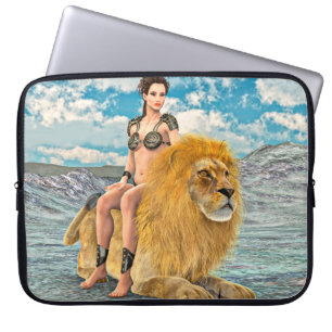 Lion Queen Fantasy Laptop Sleeve