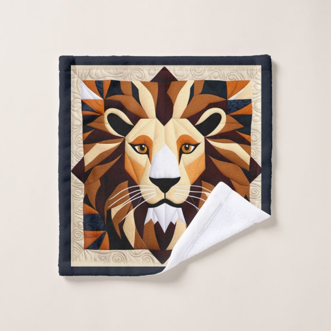 Lion Quilt  Wash Cloth (Wash Cloth)