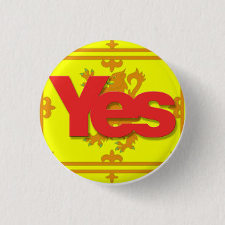 Lion Rampamt Yes Badge 1 Inch Round Button