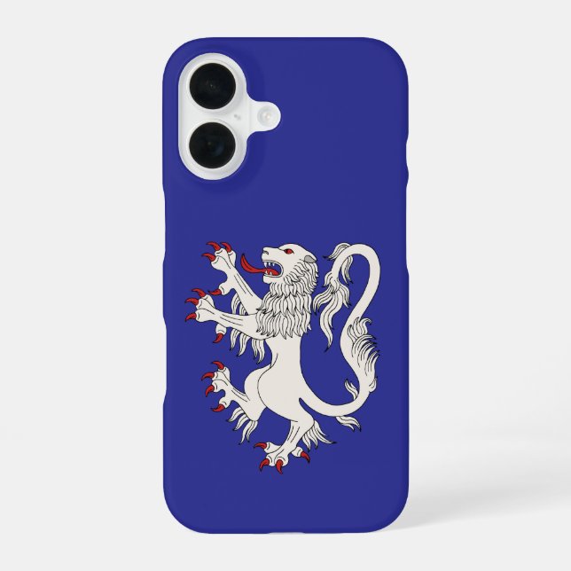 Lion Rampant Argent iPhone 16 Case (Back)