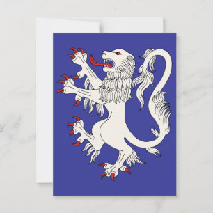 Lion Rampant Argent Postcard