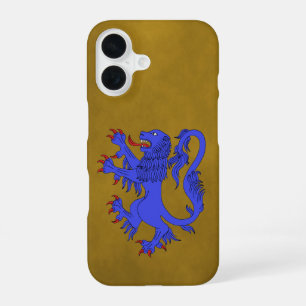 Lion Rampant Azure iPhone 16 Case