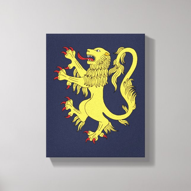 Lion Rampant Canvas Print (Front)