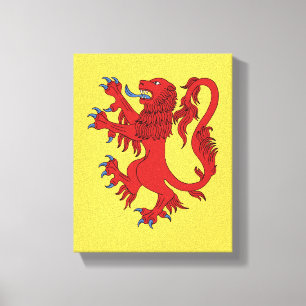 Lion Rampant Gules Canvas Print