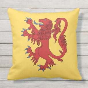 Lion Rampant Gules Outdoor Pillow