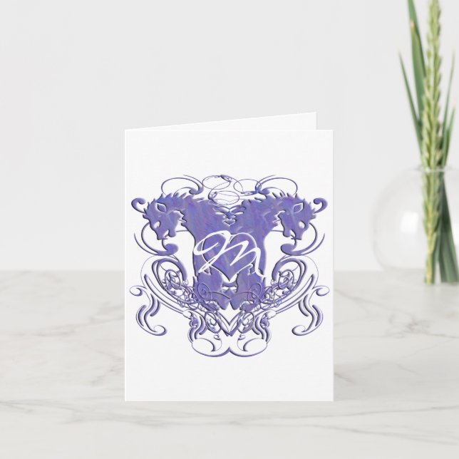 Lion Rampant Renaissance Mariage Merci (Devant)