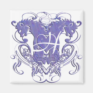Lion Rampant Renaissance Wedding Magnet
