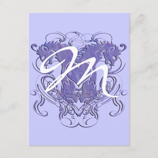 Lion Rampant Renaissance Wedding Postcard (Front)