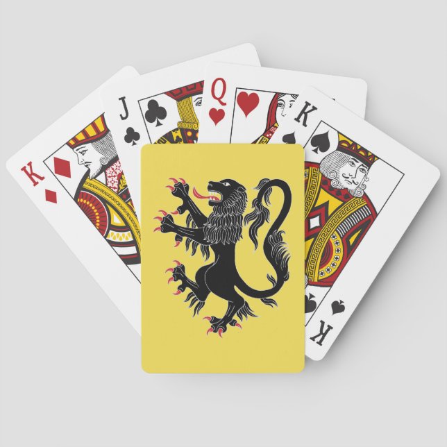 Lion Rampant Sable Playing Cards (Back)