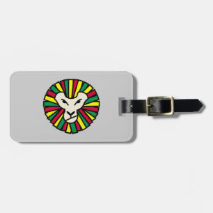 Lion Rastafari Coloured Mane Luggage Tag