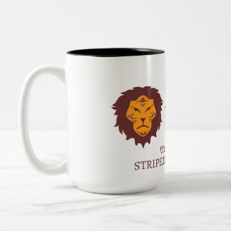 Lion rayé 15 oz de Mug - Logo