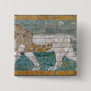 Lion representing Ishtar 2 Inch Square Button