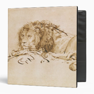 Lion Resting (pen and ink on paper) Binder