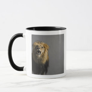Lion roaring mug