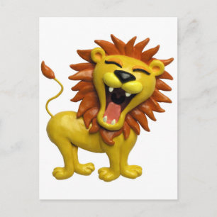 Lion Roaring Postcard