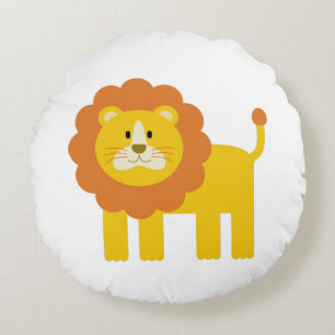 Lion Round Pillow