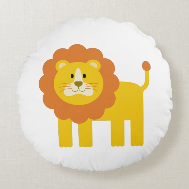 Lion Round Pillow (Front)