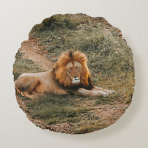 LION ROUND PILLOW