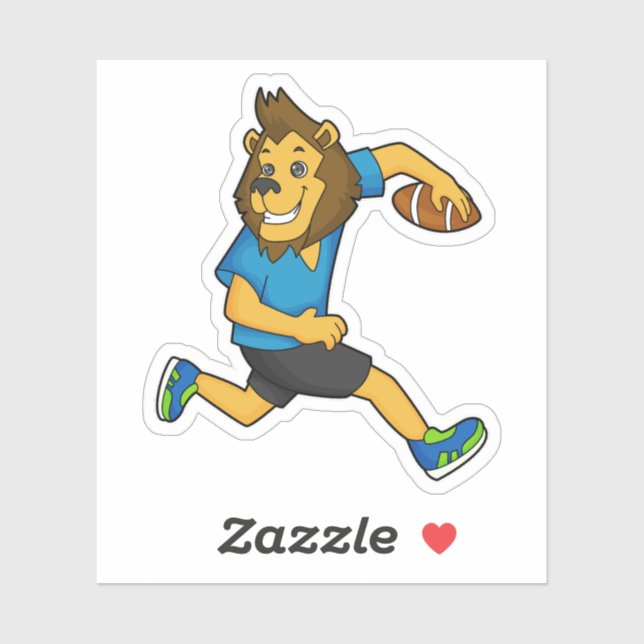Lion Rugby player Football (Sheet)