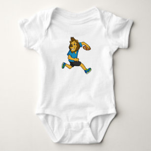 Lion Rugby player Football Baby Bodysuit