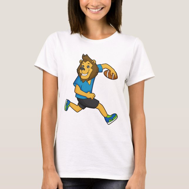 Lion Rugby player Football T-Shirt (Front)