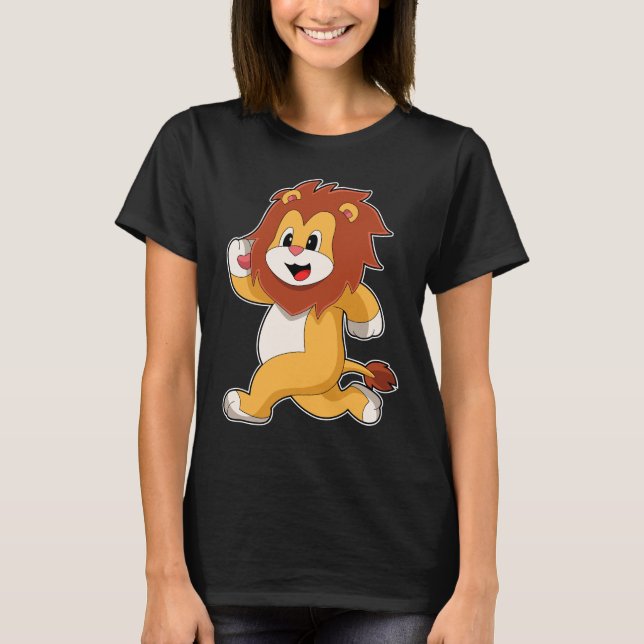 Lion Runner Running T-Shirt (Front)