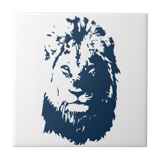 Lion’s face tile (Front)