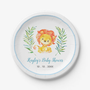 Lion (Safari Animal) Baby Shower Paper Plates