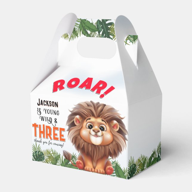 Lion Safari Wild & Trois Ballotins Anniversaires d (Verso)