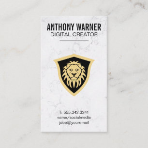 Lion Shield Business Card