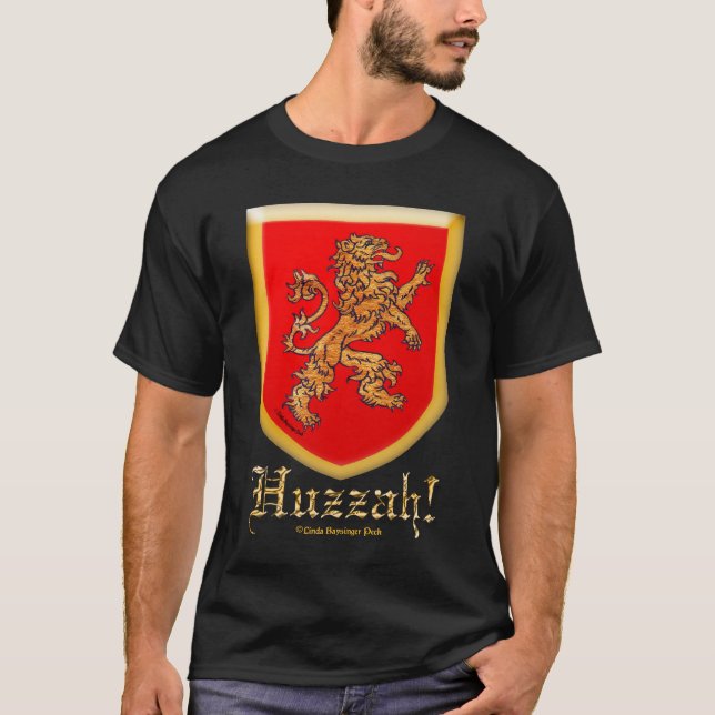 Lion Shield Design T-Shirt (Front)