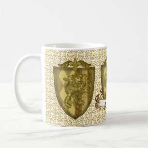 Lion Shield Family Crest Surnom mug