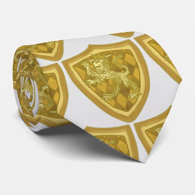 Lion Shield Family Crest   Tie (Rolled)