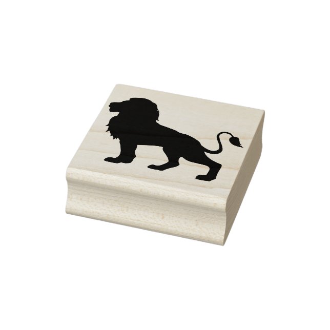 lion silhouette art stamp (Stamp)