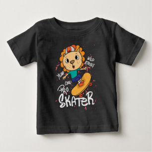 Lion skateboard  baby T-Shirt